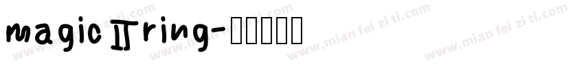 magic ring字体转换